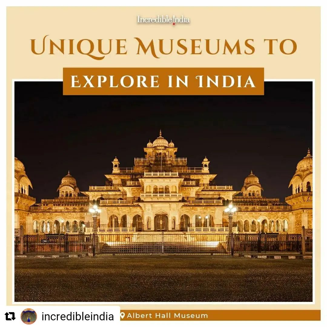 #Repost @incredibleindia with @let.repost 
• • • • • •
Museums tell us stories. Tale of the bygone days, preserved in the caring shelters for us to experience the past. 
This International Museum Day, do pay a visit to the unique repositories of treasures in India, that gives us a peek into the chronology of events from the past.

@gkishanreddyofficial @kishan_reddy_office_official
@shripadyessonaik @ajaybhattuk @pibindia @rajasthan_tourism @bengaltourismgov @keralatourism  @karnatakaworld @gujarattourism @maharashtratourismofficial 

#InternationalMuseumDay2022 #HeritageTourism 
#DekhoApnaDesh #Travel #TravelGram #Traveling #TravelBlogger #Traveler #TravelLife #TravelDiaries #LovetoTravel #Travelmore #Travelbug #Explore #GoExplore #Explorer #Wanderer #Wanderlust #Wonderfulplaces #TravelIndia #PlacesofIndia #IndiaTravelgram #TravelIndia #PlacesofIndia #Photooftheday