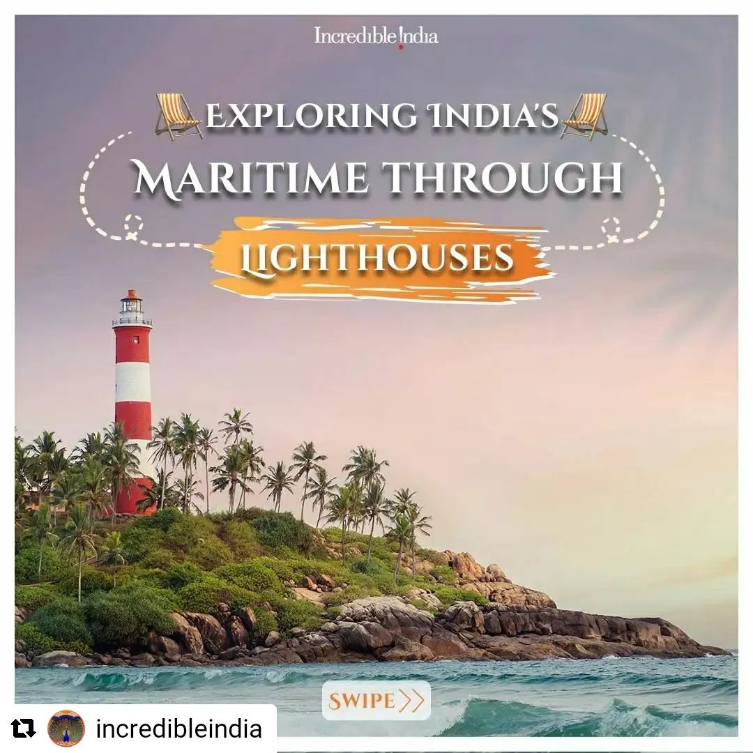 #Repost @incredibleindia with @let.repost 
• • • • • •
Lighthouses - The torchbearer to the sailing ships, leading them to the shores!

As you explore the coasts of the Indian subcontinent, you’re welcomed by the rustic towers that offer an expansive view of the appealing coastline. Withstanding the tides of time, and witnessing the endless waves for years, these magnificent structures are a thrill to explore.

@gkishanreddyofficial @kishan_reddy_office_official @shripadyessonaik @ajaybhattuk @pibindia @karnatakaworld @tntourismoffcl @keralatourism @gujarattourism @goatourism 

#Lighthousetourism #DekhoApnaDesh 
#Travel #TravelGram #Traveling #TravelBlogger #Traveler #TravelLife #TravelDiaries #LovetoTravel #Travelmore #Travelbug #Explore #GoExplore #Explorer #Wanderer #Wanderlust #Wonderfulplaces #TravelIndia #PlacesofIndia #IndiaTravelgram #TravelIndia #PlacesofIndia #Photooftheday