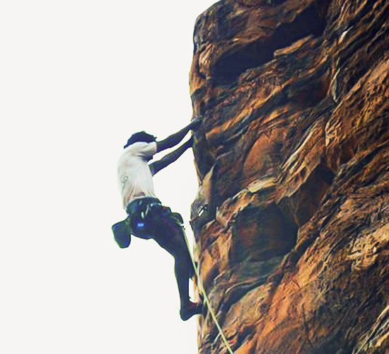 Badami Rock Climbing